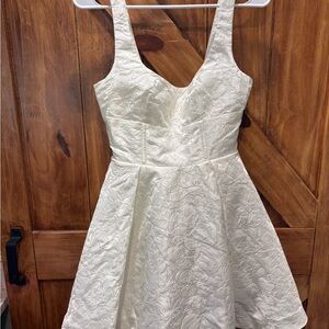 Showpo Ivory Floral Dress Size 2